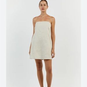 Brown & white Dissh mini dress